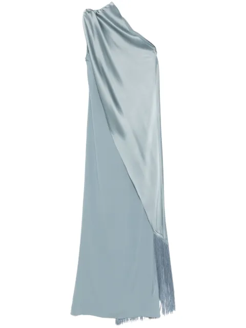 Taller Marmo vestido largo con flecos