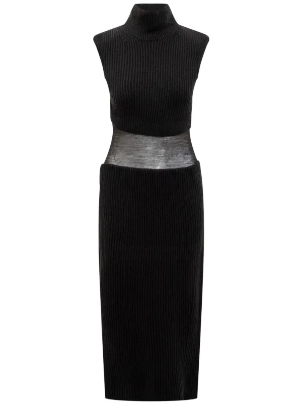 Sportmax Arabba Midi Dress in Black