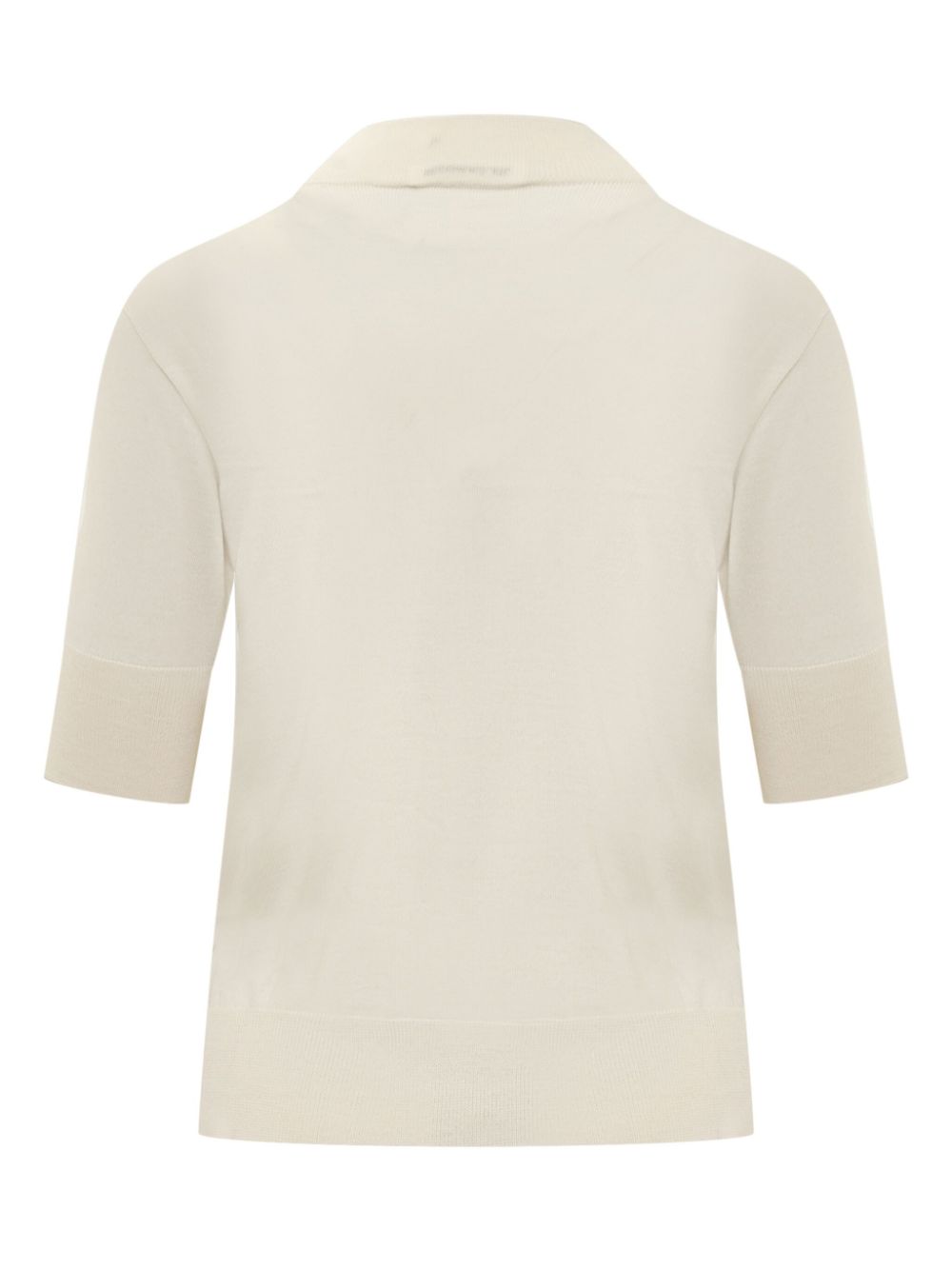 Jil Sander shot-sleeve T-shirt - Wit