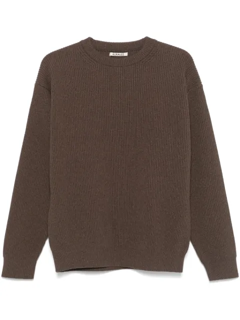 Auralee ribbed-knit sweater