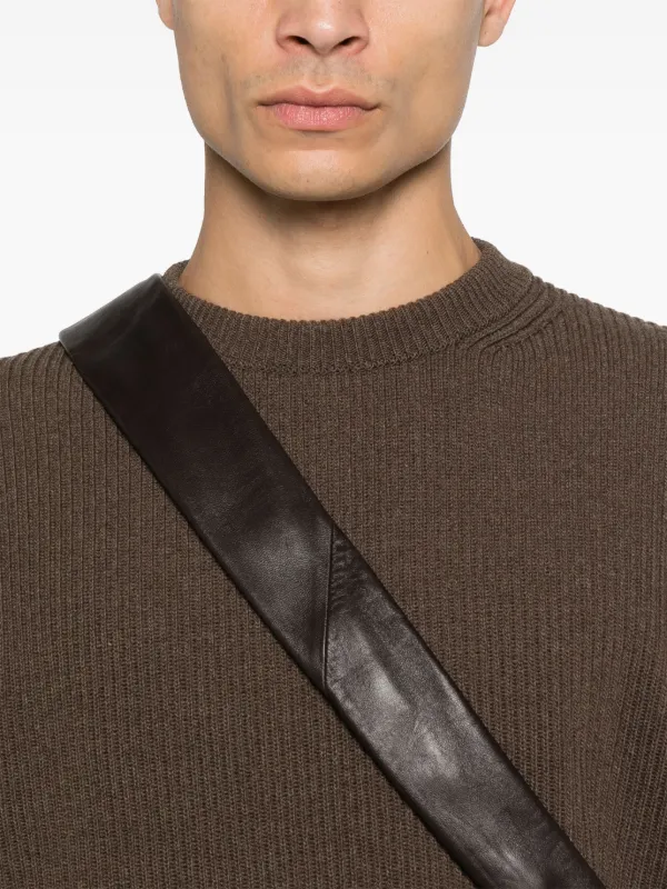 Auralee ribbed-knit Sweater | Brown | FARFETCH