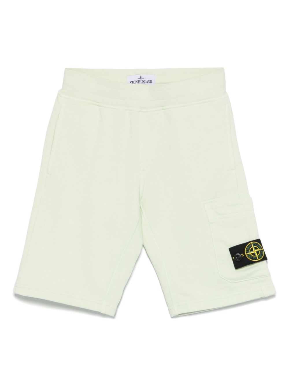 Stone Island Junior Compass-badge track shorts - Green