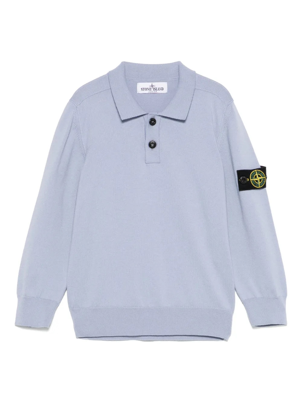 Stone Island Junior コンパスバッジ ポロシャツ - パープル Stone Island Junior コンパスバッジ ポロシャツ - パープル