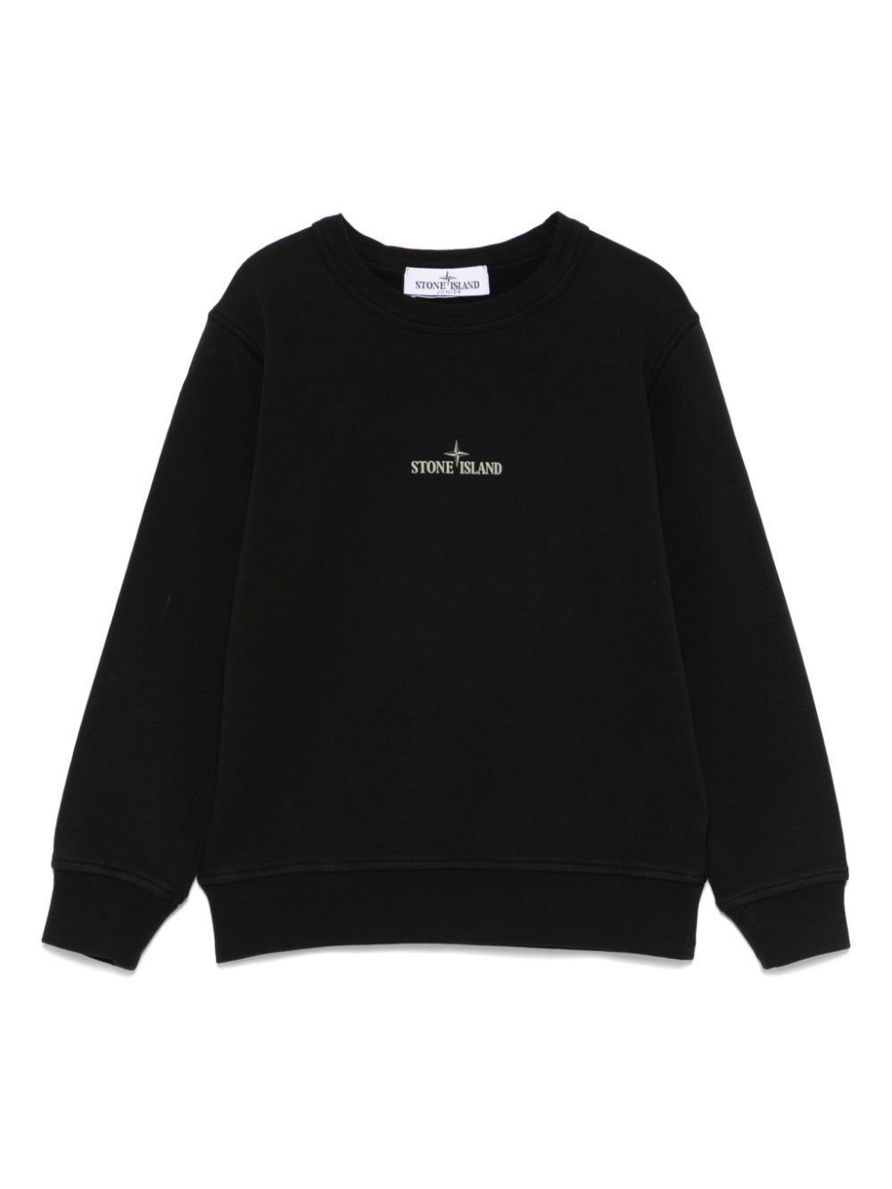 Stone Island Junior logo-print sweatshirt - Black