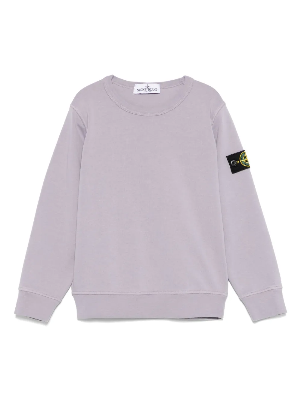 Stone Island Junior Sweater met Compass-logopatch Paars