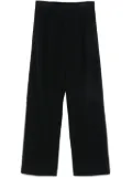 Auralee wool flannel trousers - Black