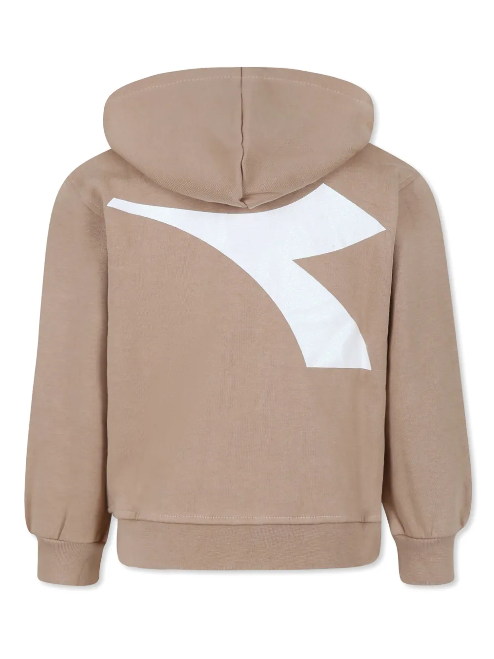Diadora Junior Hoodie met logoprint Bruin