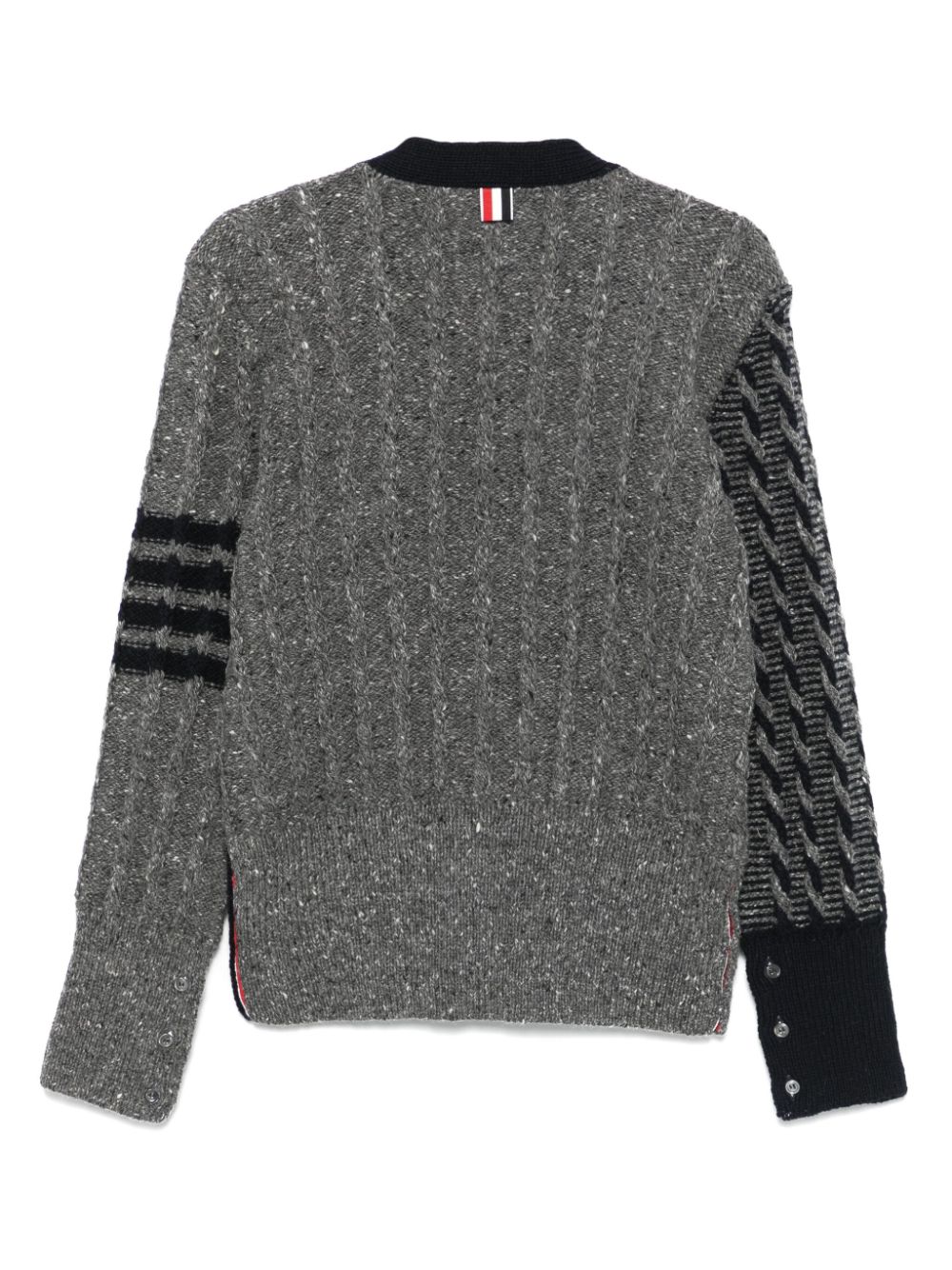 Thom Browne 4-Bar stripe cardigan - Grey