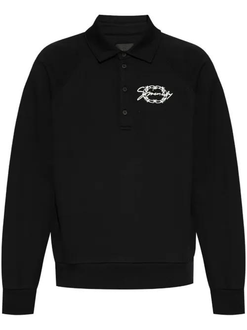 Givenchy polo à logo brodé - Noir - Givenchy - Modalova