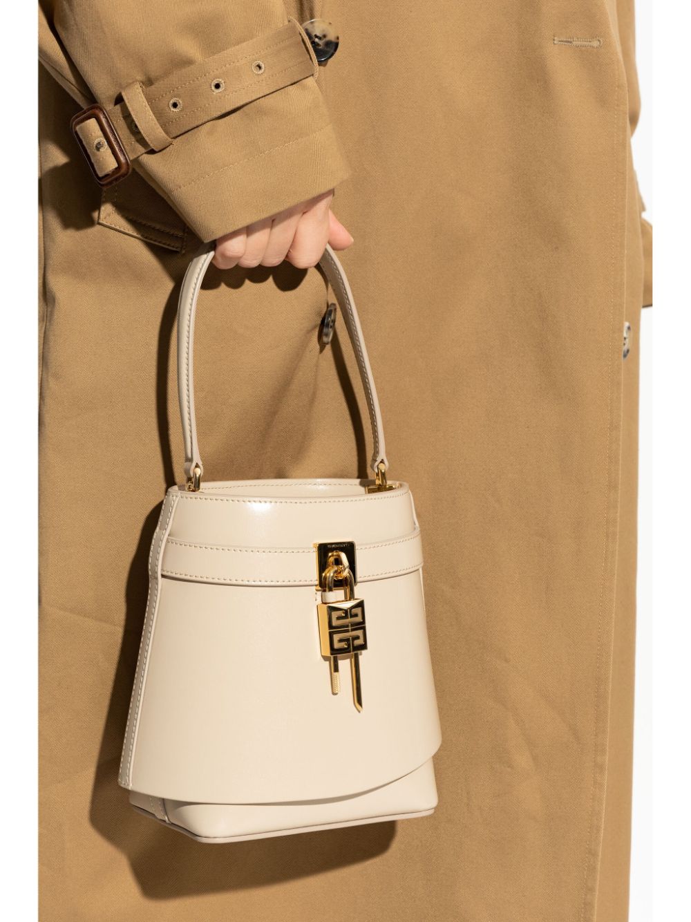 Givenchy Shark Lock bucket bag - Beige