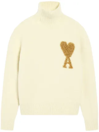 【送料込】 Ami Paris】AMI DE COEUR ゴールドセーター トップス