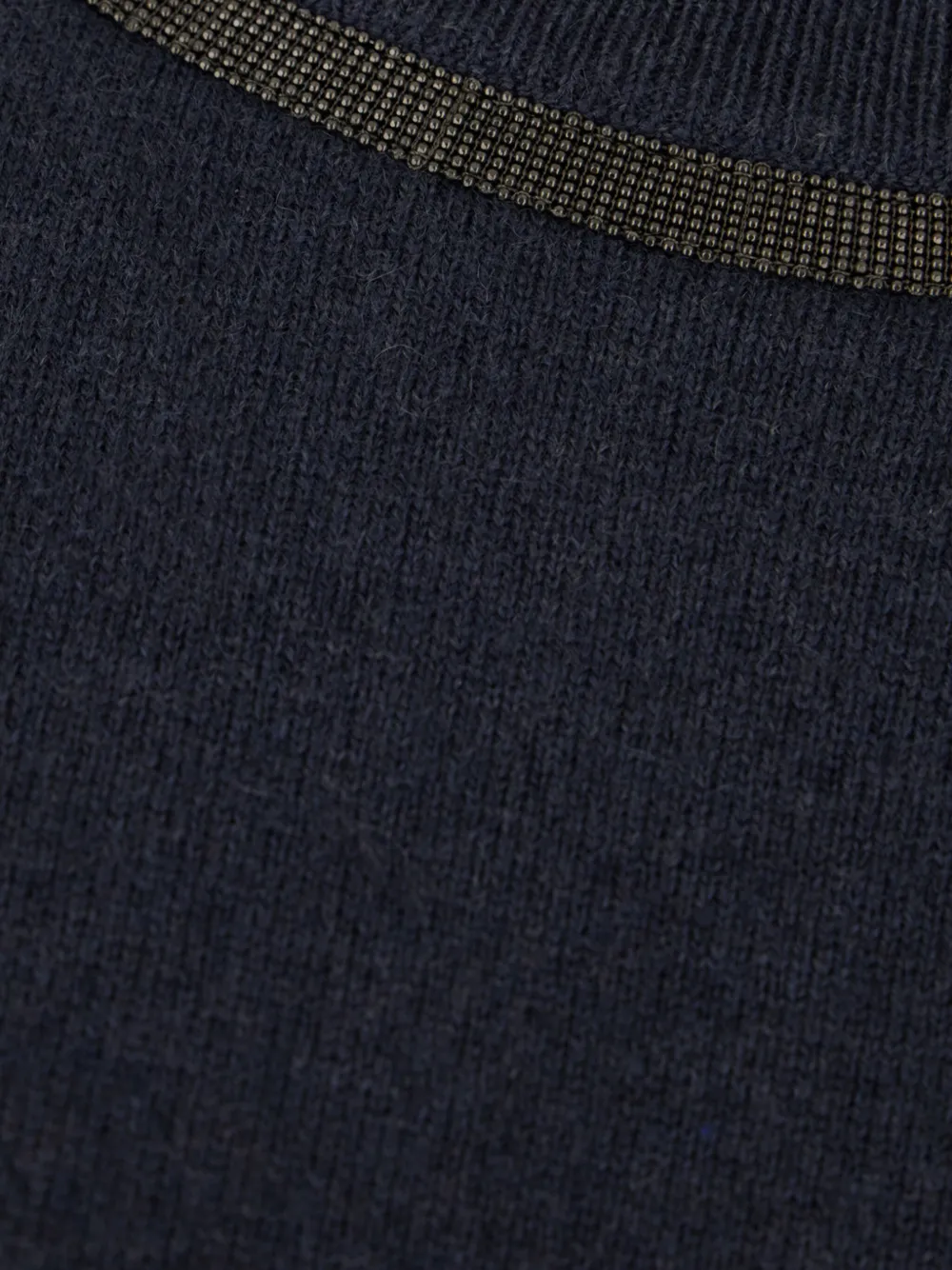 Brunello Cucinelli Kasjmier trui met kralen Blauw