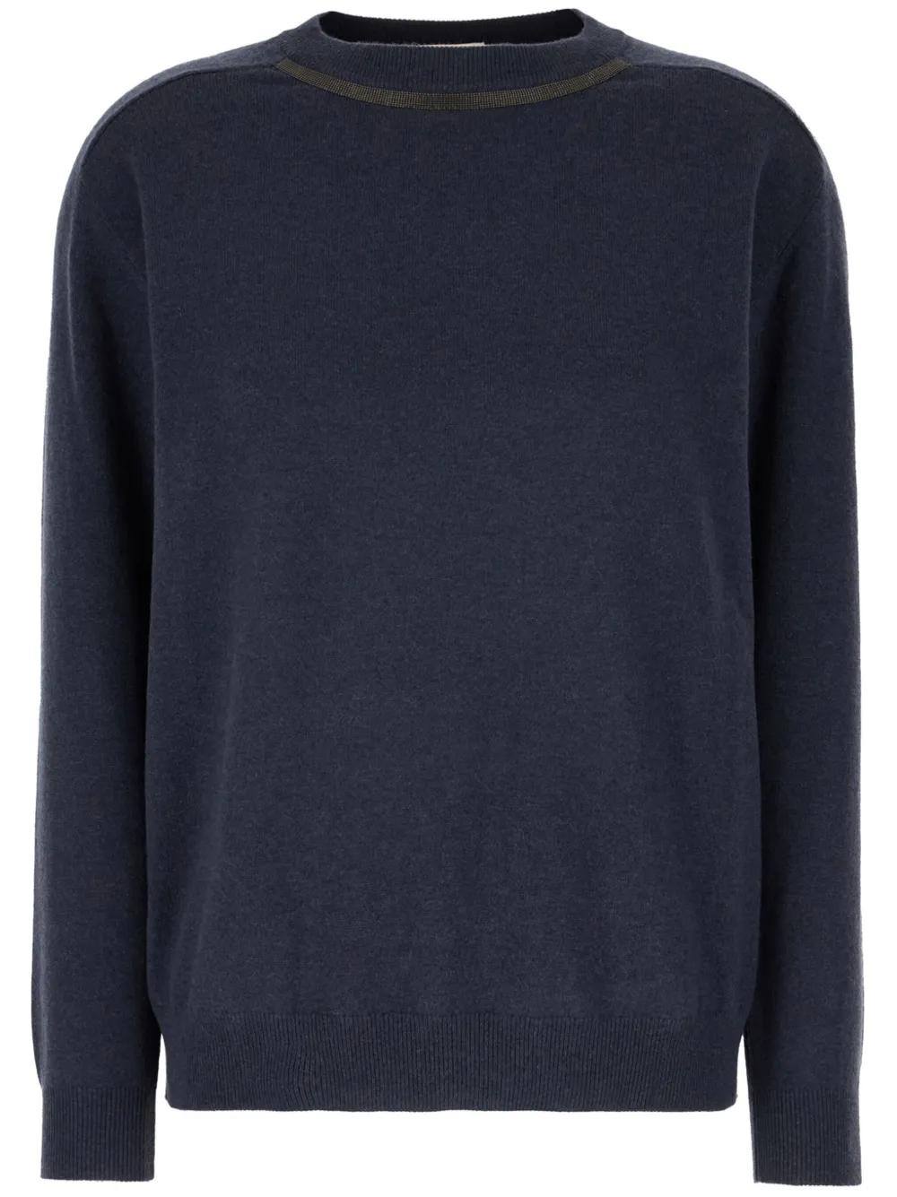 Brunello Cucinelli Kasjmier trui met kralen Blauw