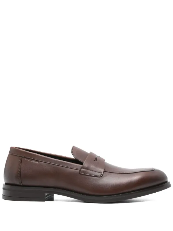 Stuart Weitzman Club Classic Loafers Brown FARFETCH IN