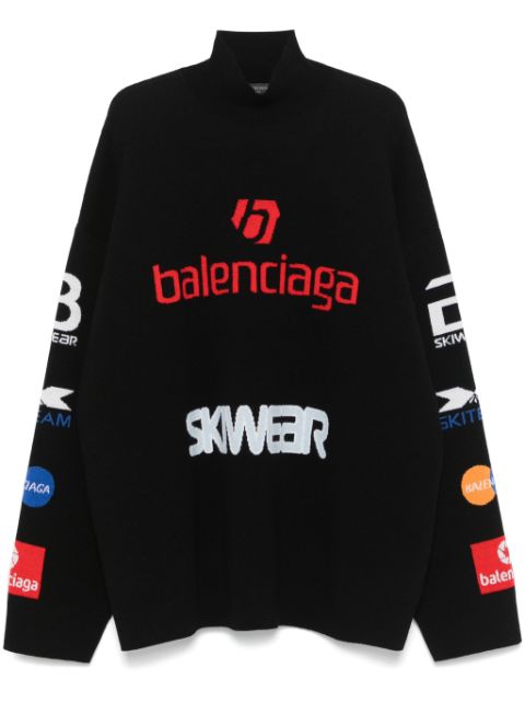 Balenciaga high-neck long-sleeve sweater Men