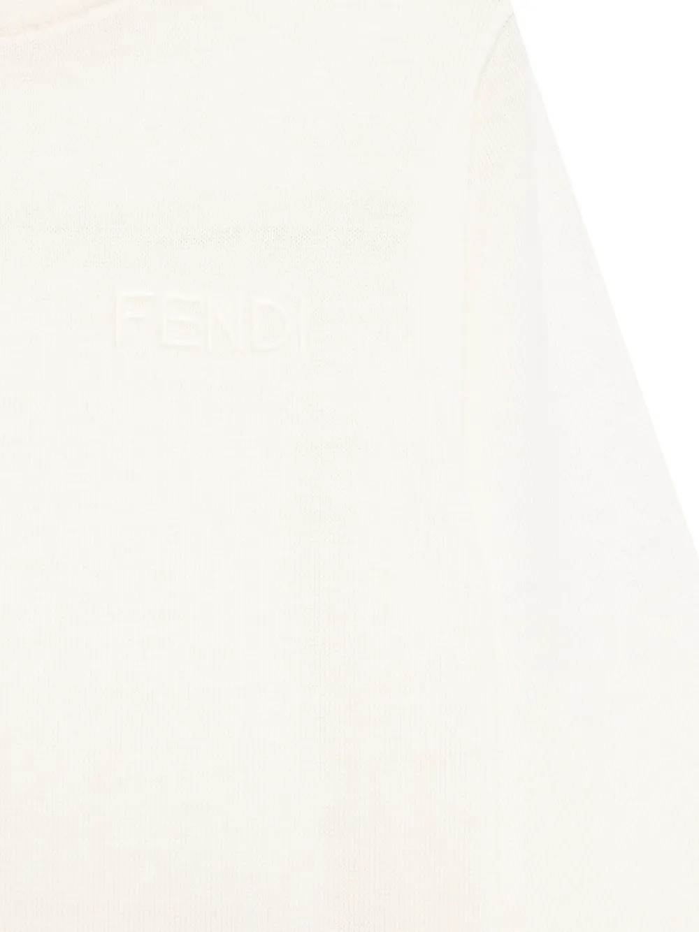 Fendi Kids Trui met geborduurd logo Wit