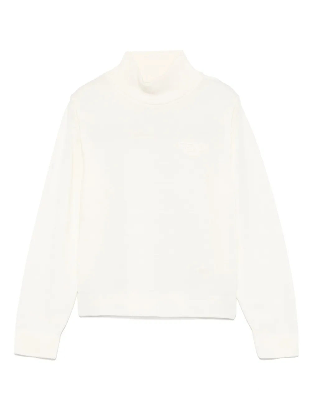 Fendi Kids Trui met geborduurd logo Wit