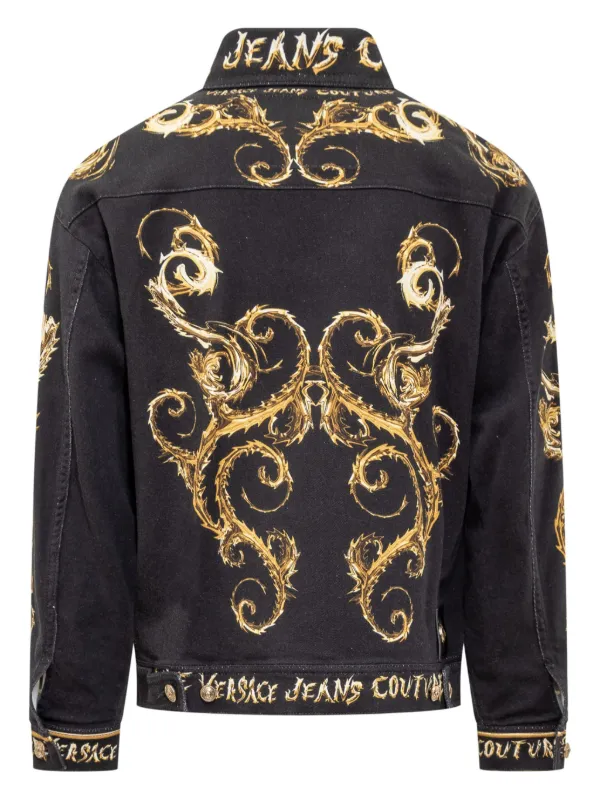 Versace Jeans Couture Barocco-print Jacket | Black | FARFETCH