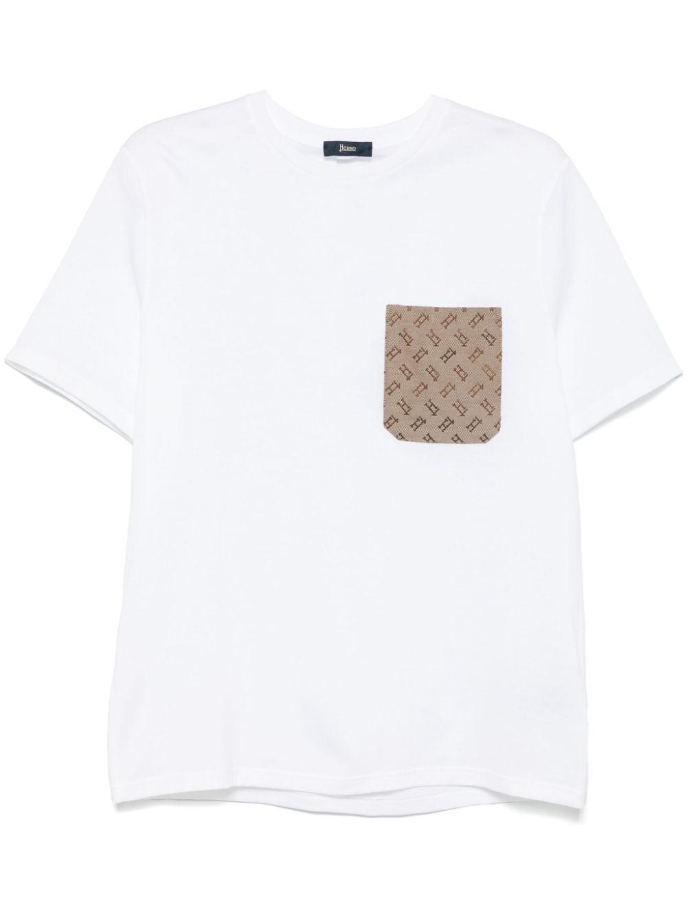 logo-embroidered T-shirt