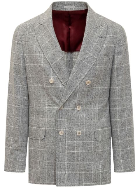 Brunello Cucinelli checked blazer Men