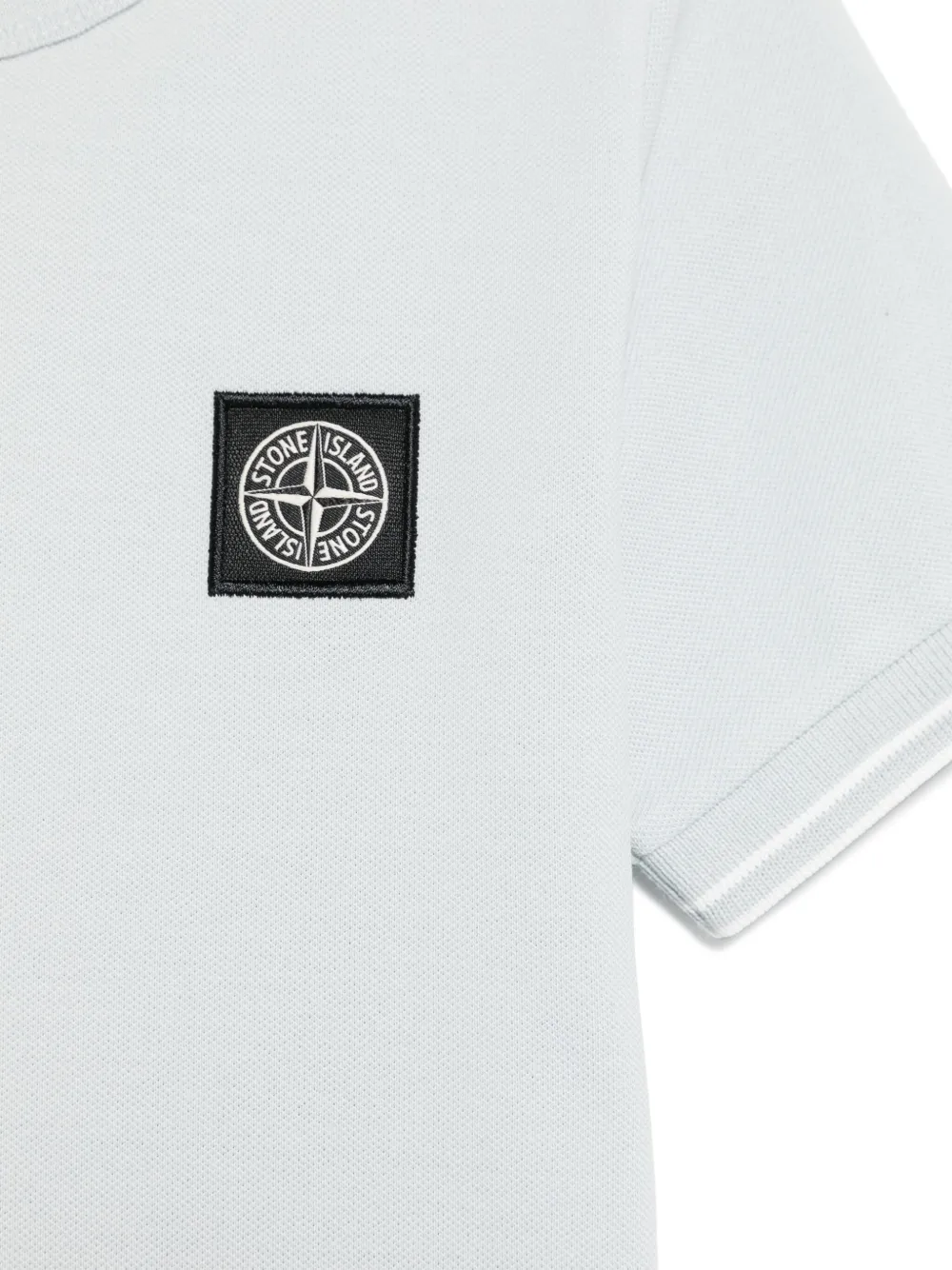 Stone Island Junior T-shirt met Compass-logopatch Blauw