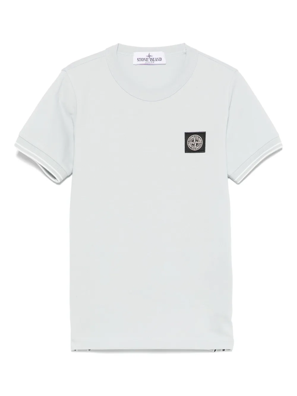 Stone Island Junior T-shirt met Compass-logopatch Blauw