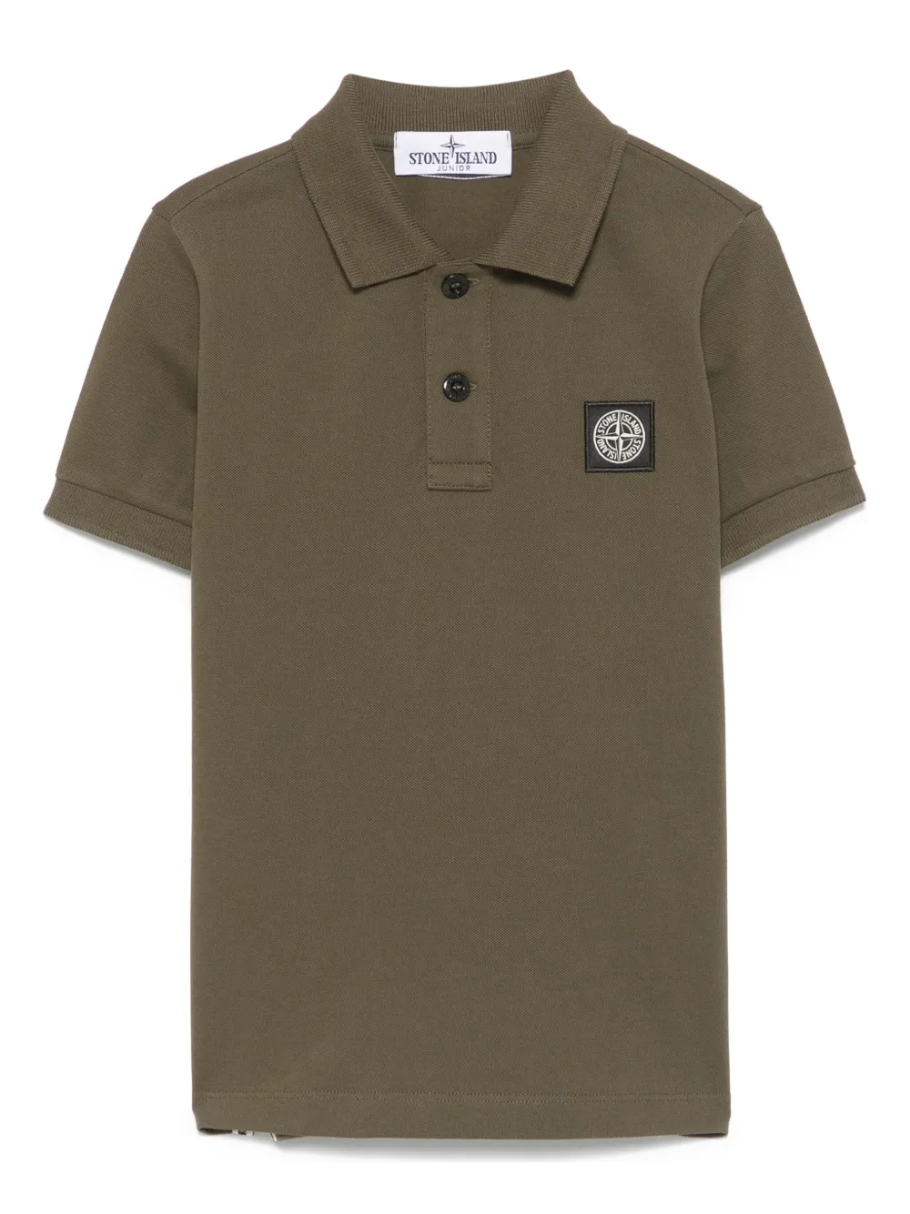 Stone Island Junior Poloshirt met Compass-logopatroon Groen
