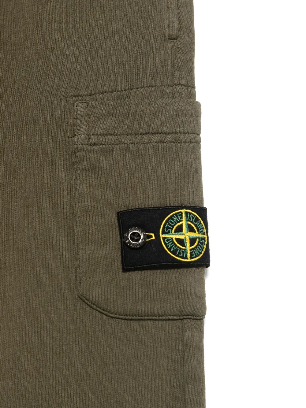 Stone Island Junior Trainingsbroek met Compass-logopatch Groen