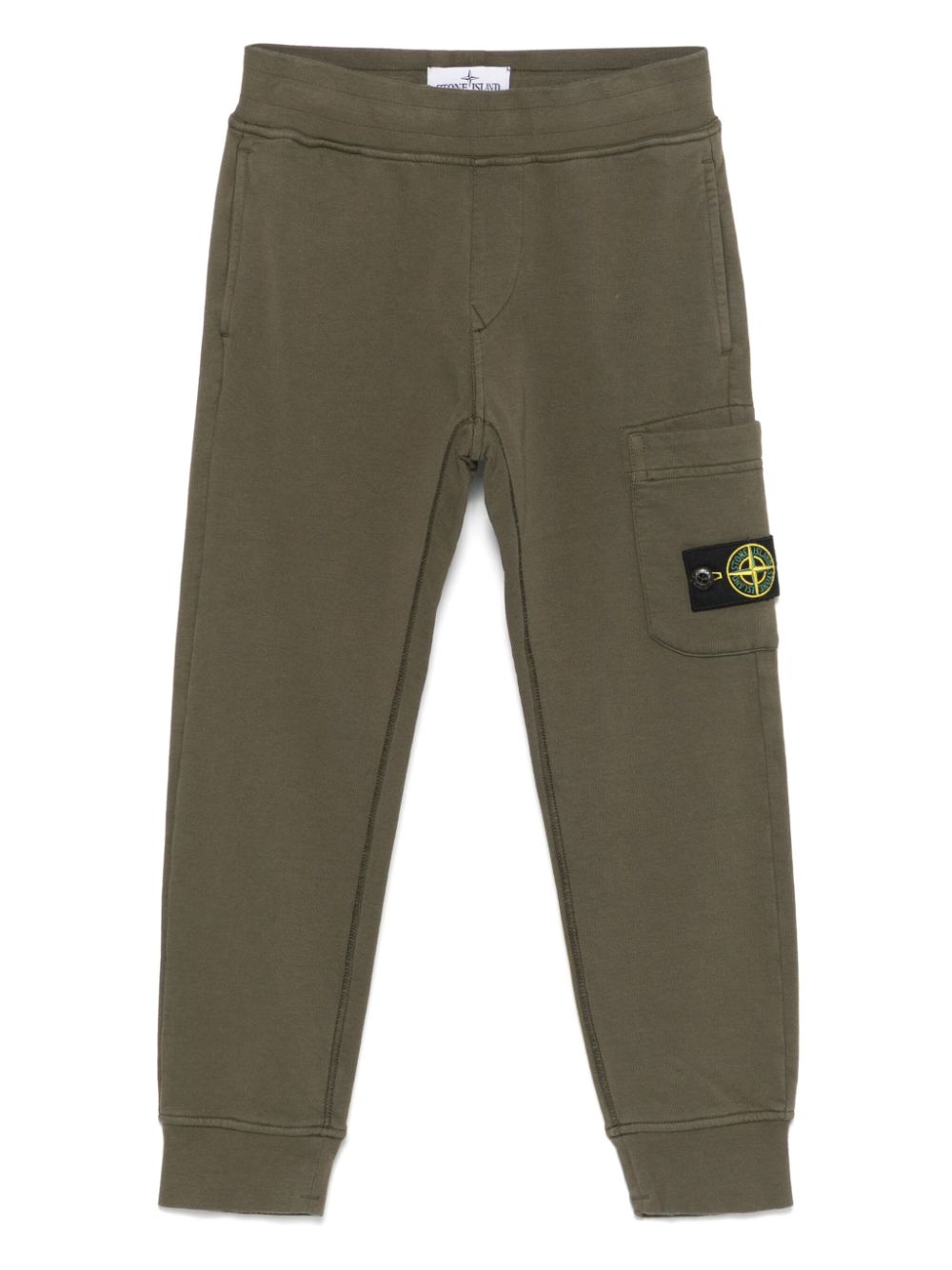 Stone Island Junior Trainingsbroek met Compass-logopatch Groen