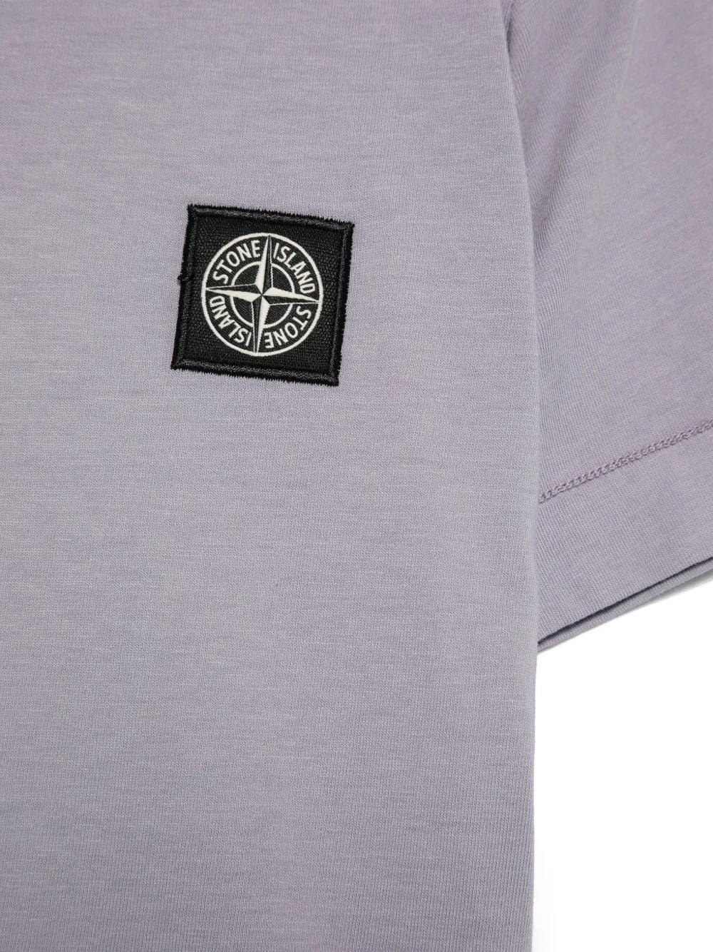 Stone Island Junior T-shirt met Compass-patroon Grijs