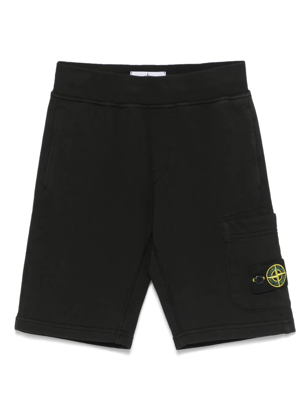 Stone Island Junior Bermuda com patch de bússola | Preto | Image 1