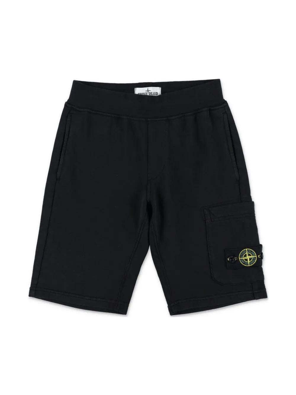 Stone Island Shorts Felpa In Black