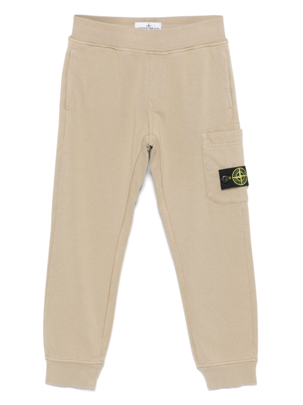 Stone Island Junior Compass-badge track pants Beige