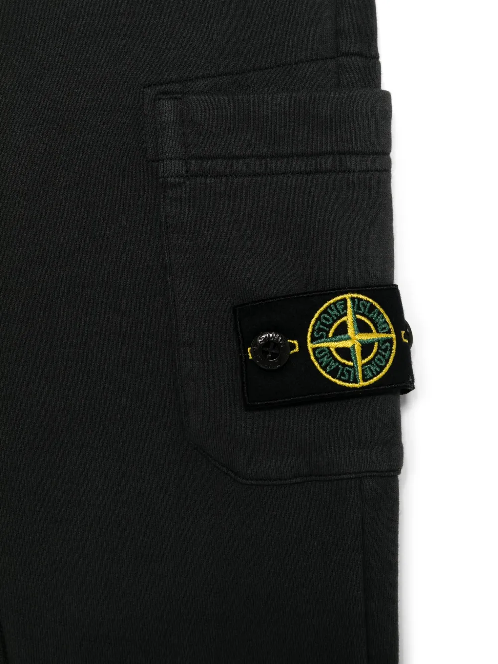 Stone Island Junior Trainingsbroek met Compass-logopatch Grijs