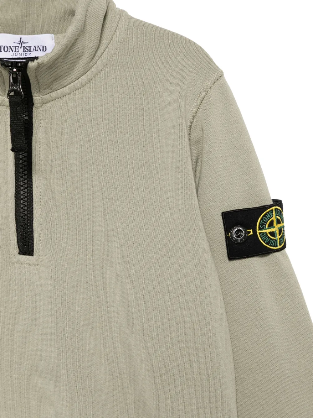 Stone Island Junior Trui met Compass-logopatch Groen