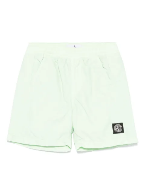 Stone Island Junior logo-patch swim shorts