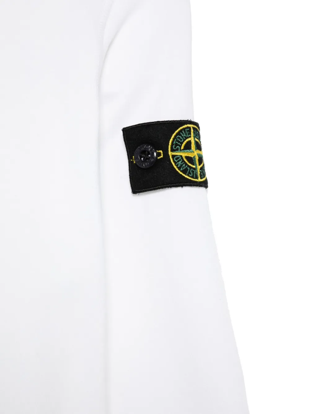 Stone Island Compass-badge Sweatshirt In 白色