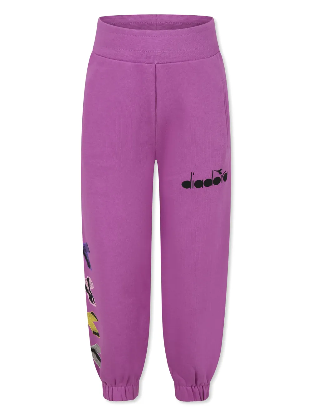 Diadora Junior Trainingsbroek met logoprint Paars