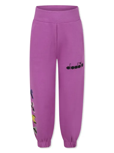 Diadora Junior logo-print track pants