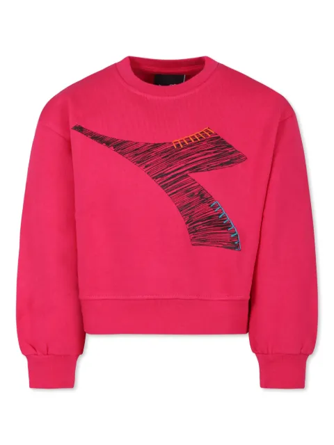 Diadora Junior logo-print sweatshirt