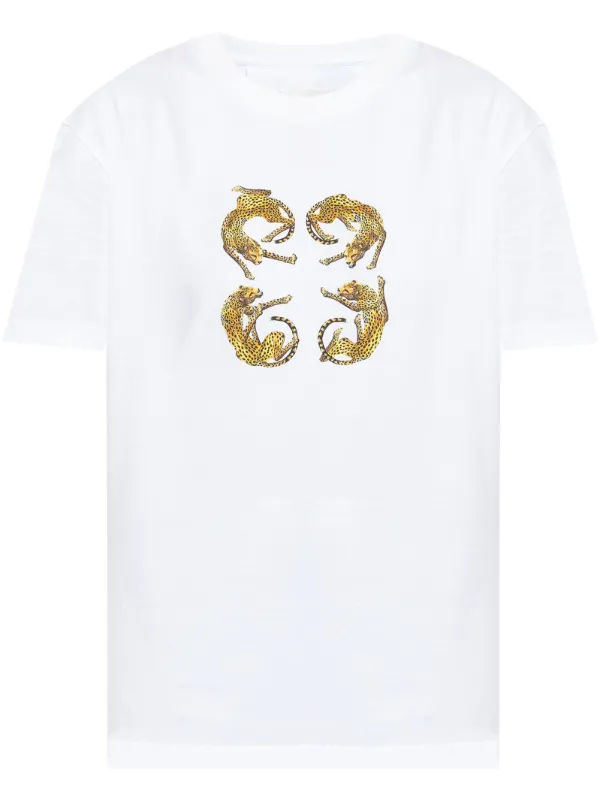 Givenchy 4G レオパード Tシャツ | ホワイト | FARFETCH JP