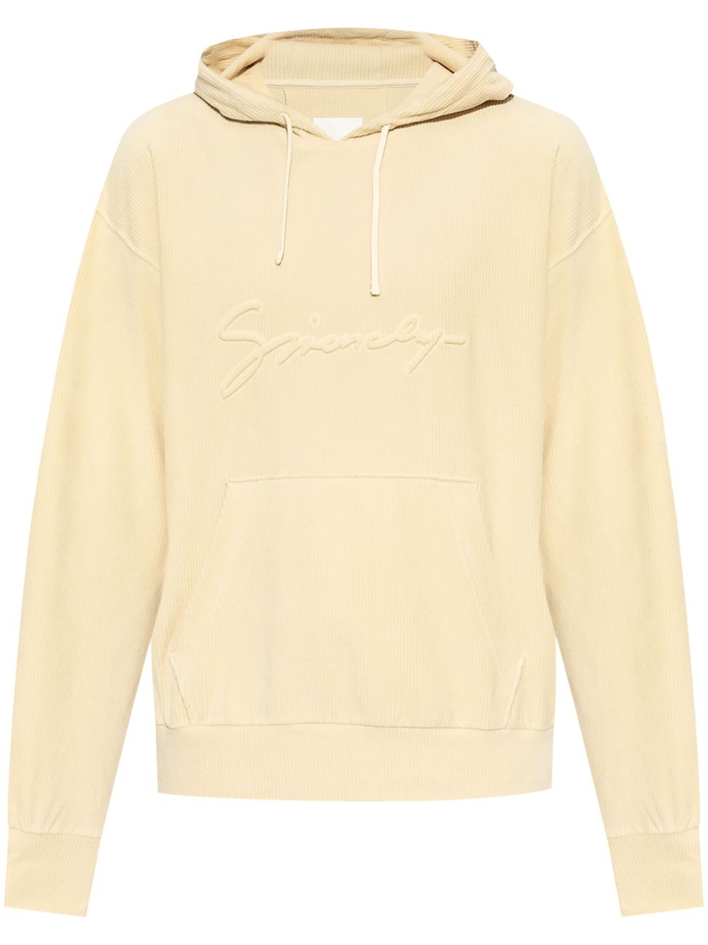 logo-embroidered hoodie