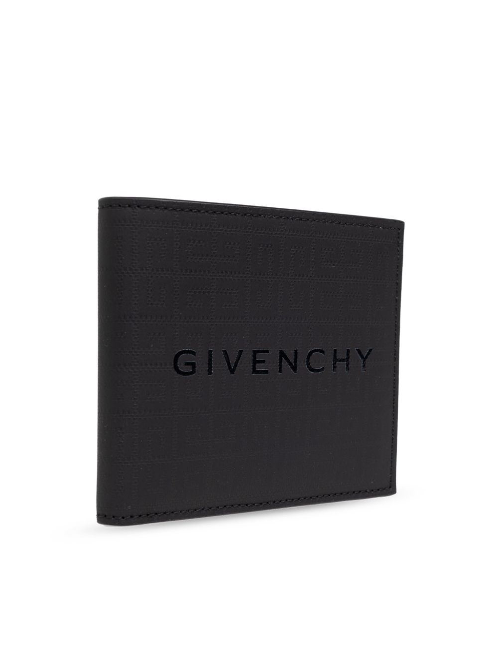 Shop Givenchy Logo-embossed Bi-fold Wallet In Black