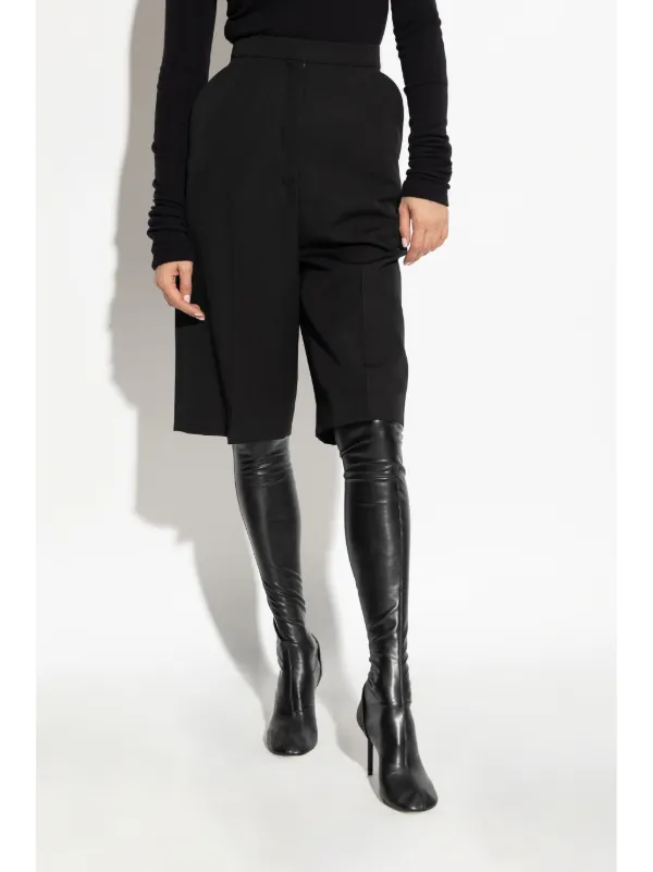 ショートパンツ GIVENCHY SS25 Black wool bermuda shorts (BW515614QJ 001) Givenchy Wool Shorts | Black | FARFETCH
