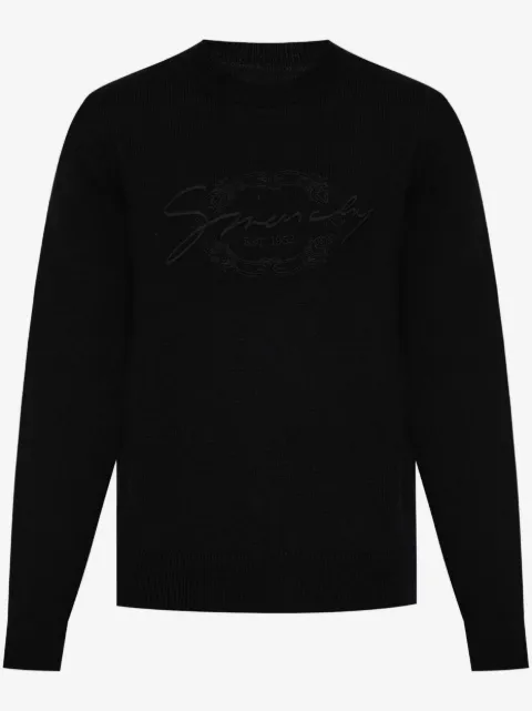 Givenchy suéter con logo bordado