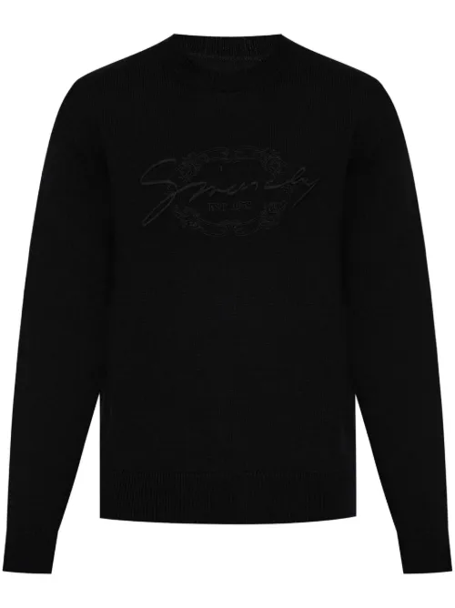 Givenchy pull à logo brodé - Noir - Givenchy - Modalova