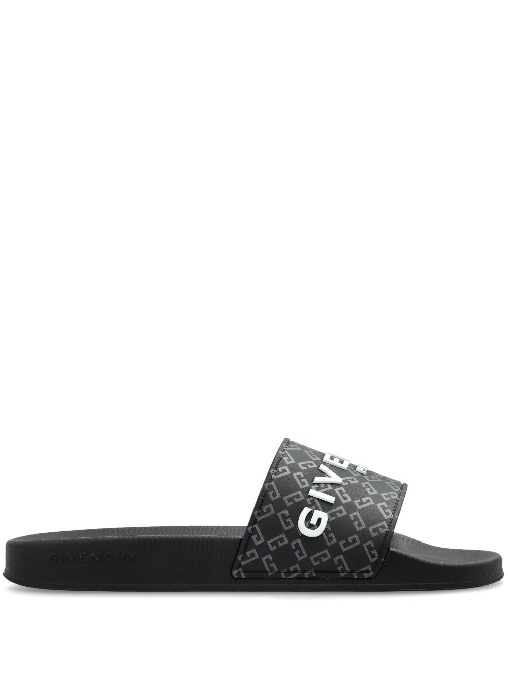 Givenchy logo-embossed slides Black