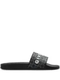 Givenchy logo-embossed slides - Black