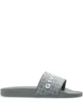 Givenchy logo-embossed slides - Grey