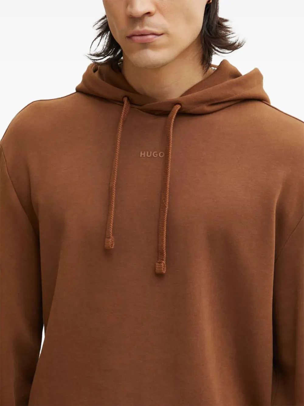 HUGO Trainingspak met capuchon en trekkoord Bruin
